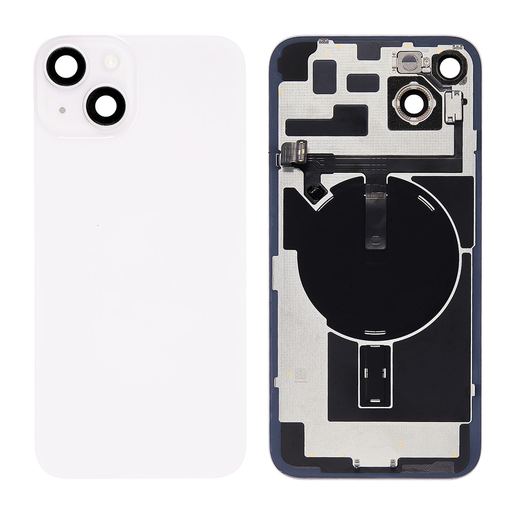 Replacement Back Glass for iPhone 14 Plus with Frame - Starlight