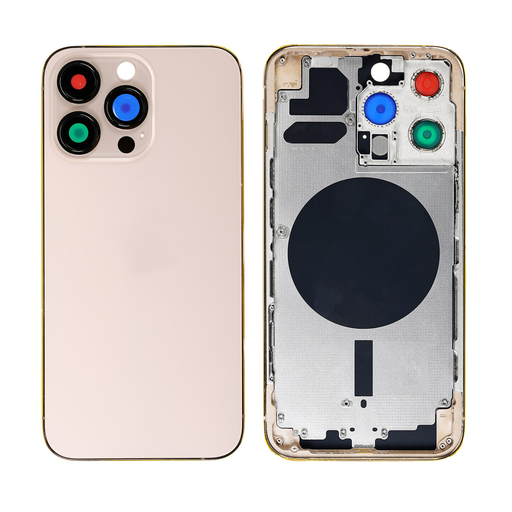 Replacement Back Cover with Frame for iPhone 13 Pro - Gold