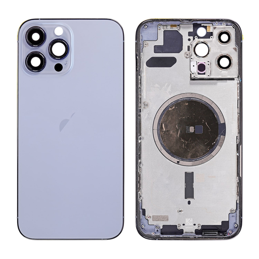 Replacement Back Cover for iPhone 13 Pro Max with Frame - Sierra Blue