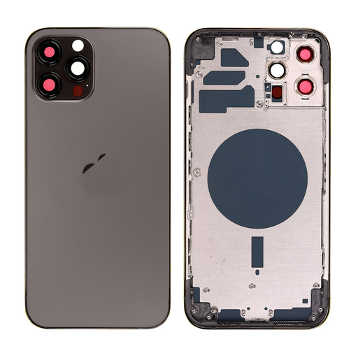 Replacement Back Cover for iPhone 12 Pro Max with Frame - Graphite