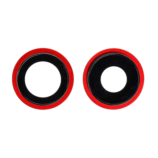 Replacement for iPhone 12/12 Mini Rear Camera Holder with Lens - Red