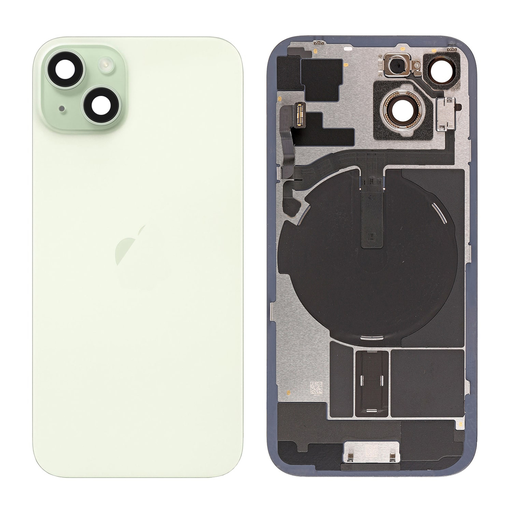 Replacement Back Glass for iPhone 15 with Frame - Green