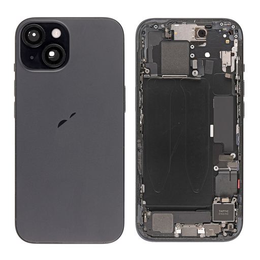 Back Cover Replacement for iPhone 15 - Complete Assembly - Black