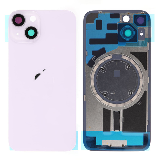 Replacement Back Glass Panel for iPhone 14 with Magsafe Magnet - Purple