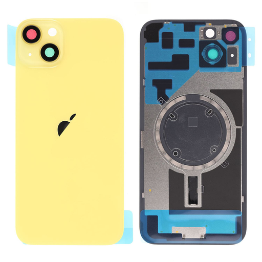 Replacement Back Glass for iPhone 14 Plus with Magsafe Magnet - Yellow