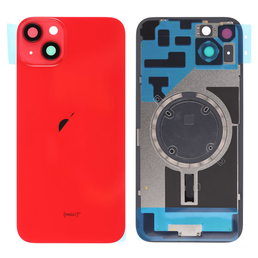 Replacement Back Glass for iPhone 14 Plus with Magsafe Magnet - Red