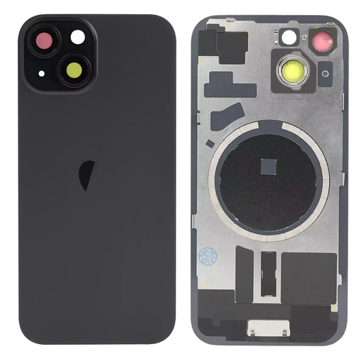 Replacement Back Glass for iPhone 15 with Magsafe Magnet - Black