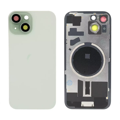 Replacement Back Glass for iPhone 15 with Magsafe Magnet - Green