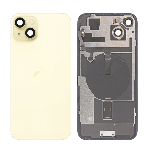 Replacement Back Glass for iPhone 15 Plus with Back Panel - Yellow