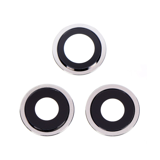Replacement for iPhone 12 Pro Rear Camera Holder with Lens - Silver