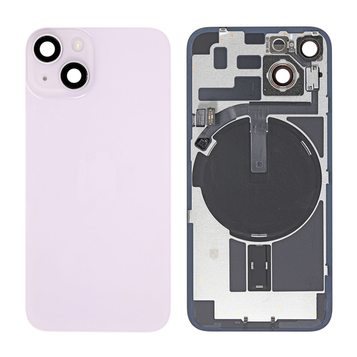Replacement Back Glass for iPhone 14 with Frame - Purple