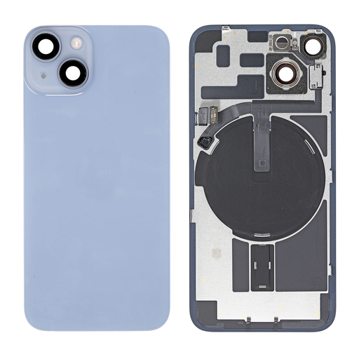 Replacement Back Glass for iPhone 14 with Frame - Blue