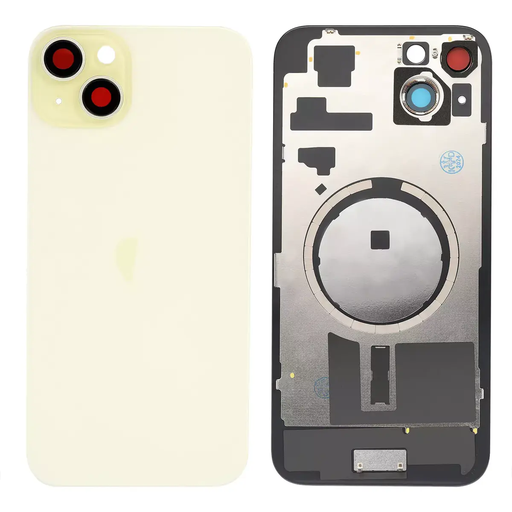 Replacement Back Glass for iPhone 15 Plus with MagSafe - Yellow