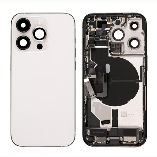 Reemplazo de Cubierta Trasera Completa para iPhone 14 Pro - Plata