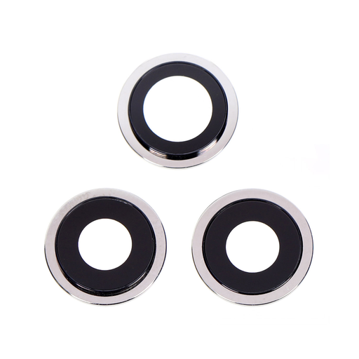 Replacement for iPhone 12 Pro Max Rear Camera Holder with Lens - Silver