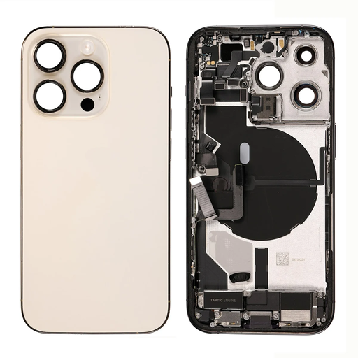 Back Cover Replacement for iPhone 14 Pro - Complete Assembly - Gold