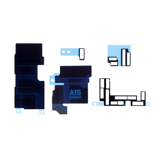 Replacement for iPhone 13 Pro Max Motherboard Shielding Cover and Insulator (5 pcs/set)